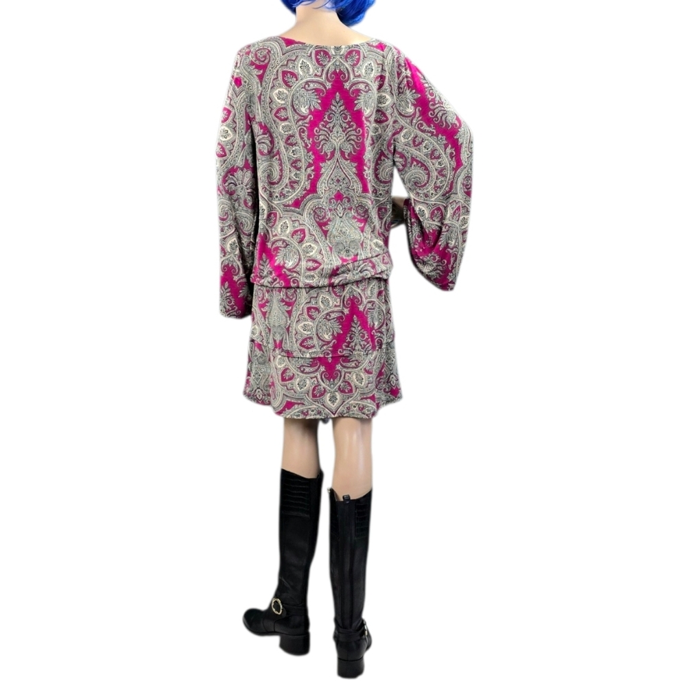 Karl Lagerfeld Paisley Dress, Rare,  Hard To Find! - Picture 3 of 16